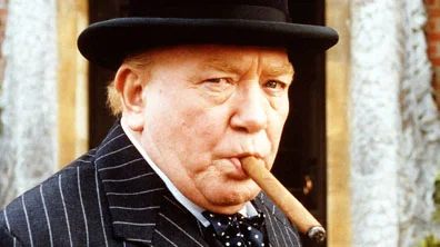 Albert Finney as Winston Churchill in The Gathering Storm