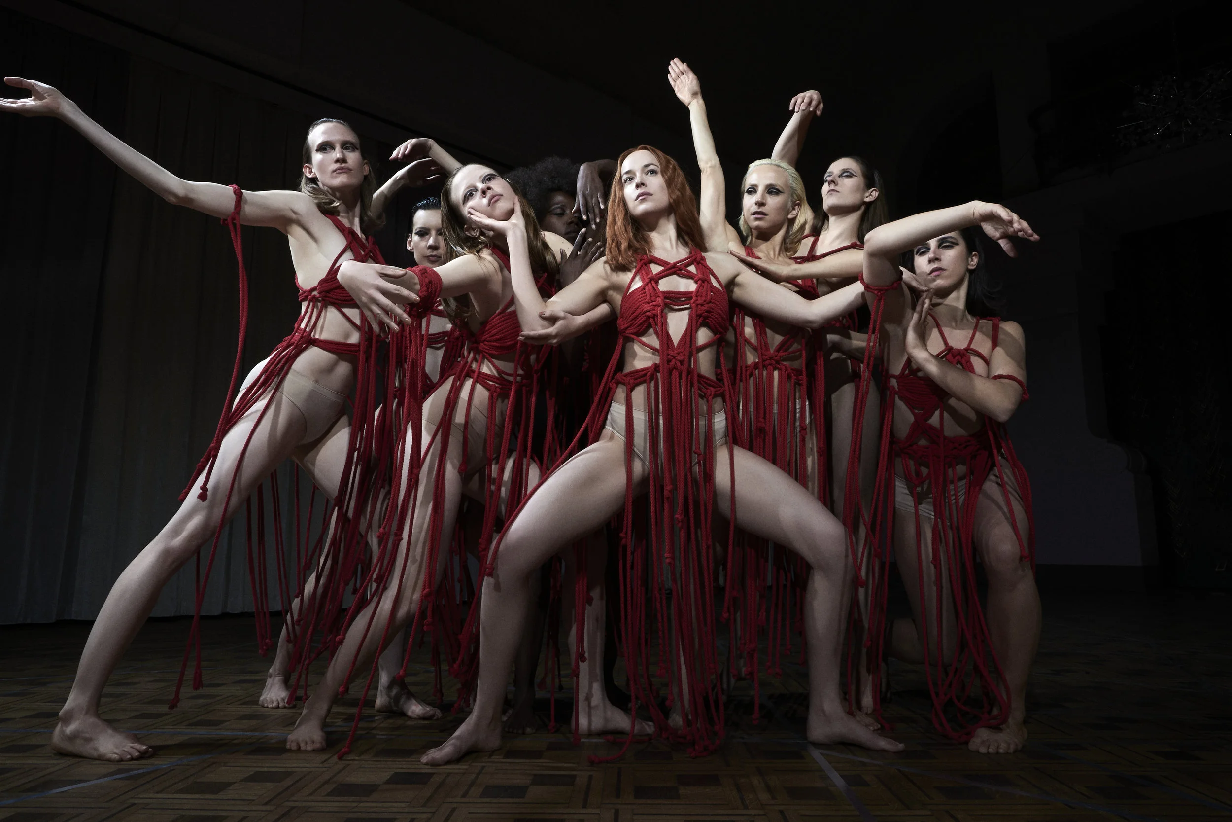 Mia Goth and Dakota Johnson in Suspiria