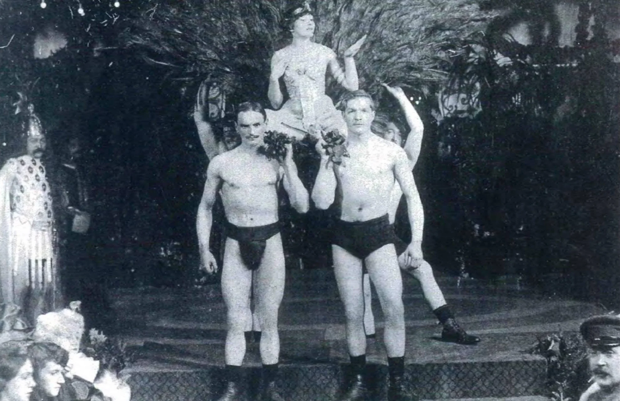 Colette, carried by four unknown men