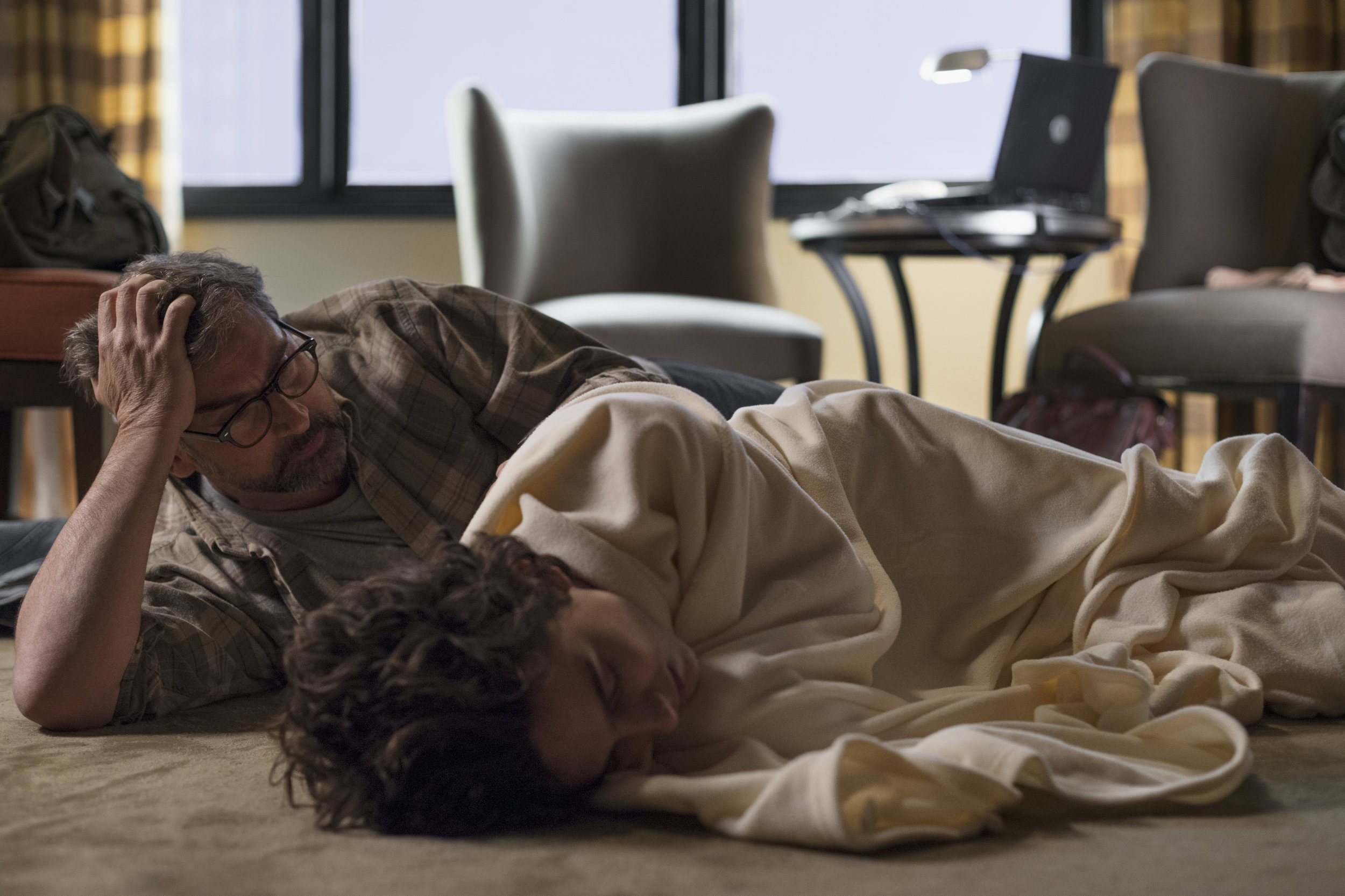 Steve Carell and Timothée Chalamet in Beautiful Boy