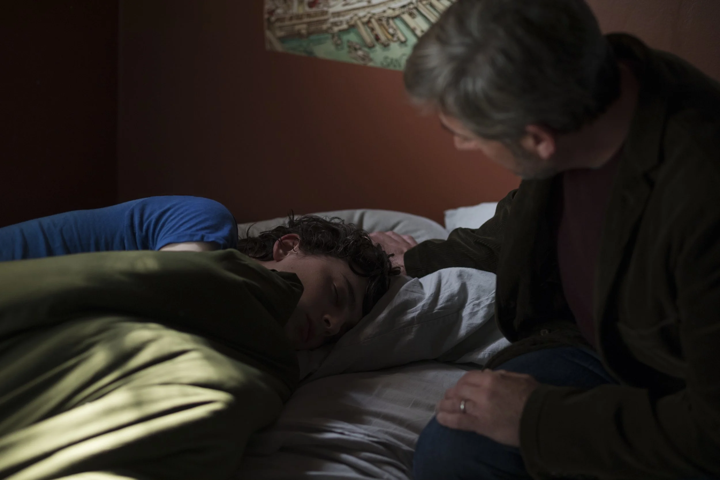 Timothée Chalamet and Steve Carell in Beautiful Boy