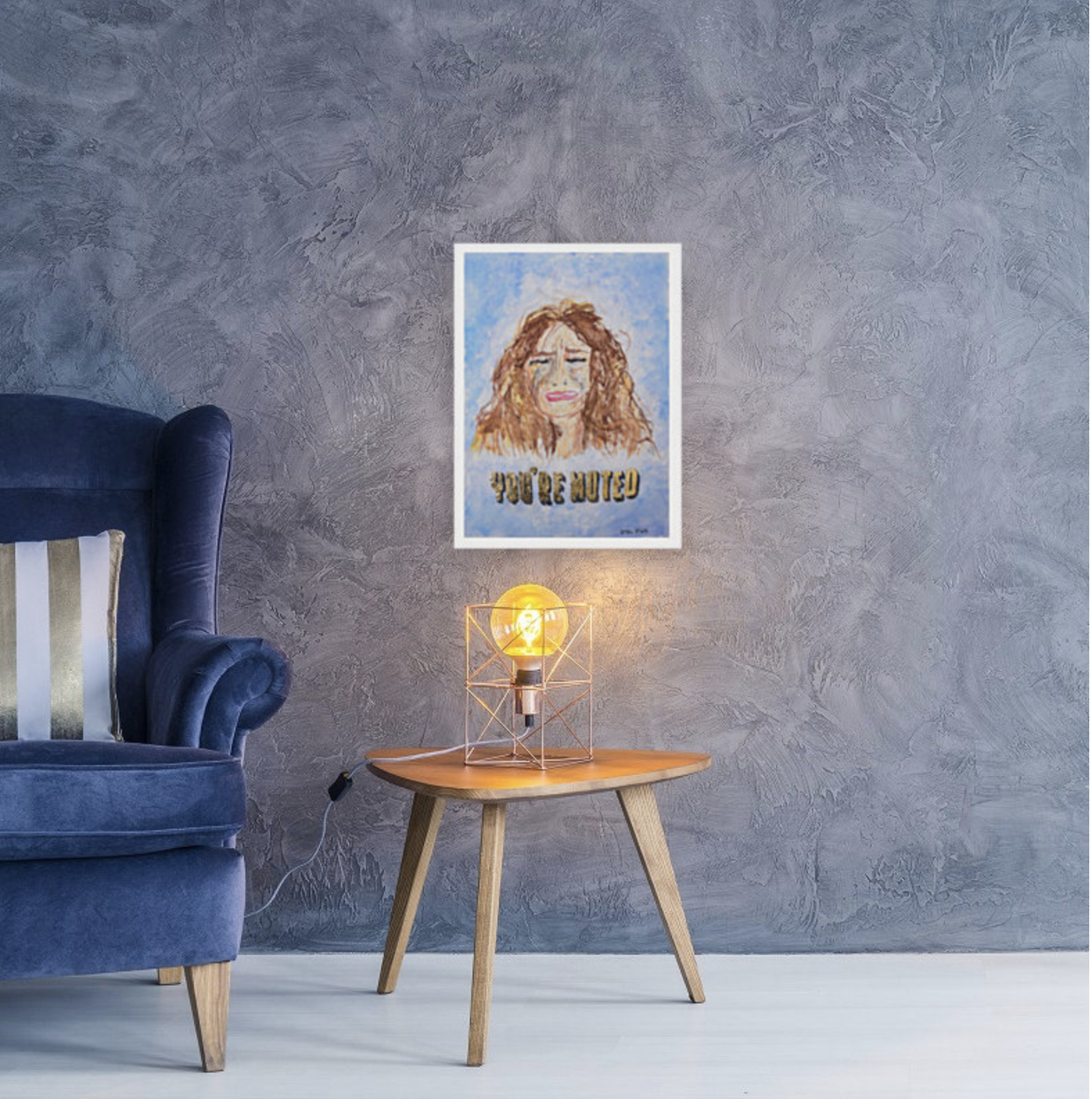 Royal Bowie - You're Muted PRINT (12 x 16 inch)