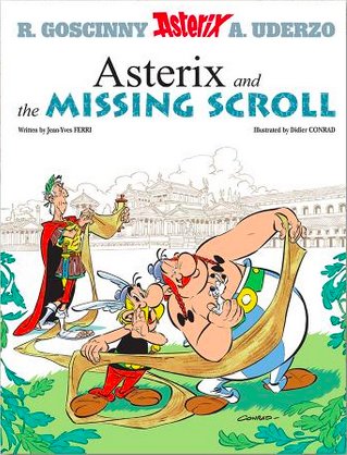 Asterix and the Missing Scroll English Cover