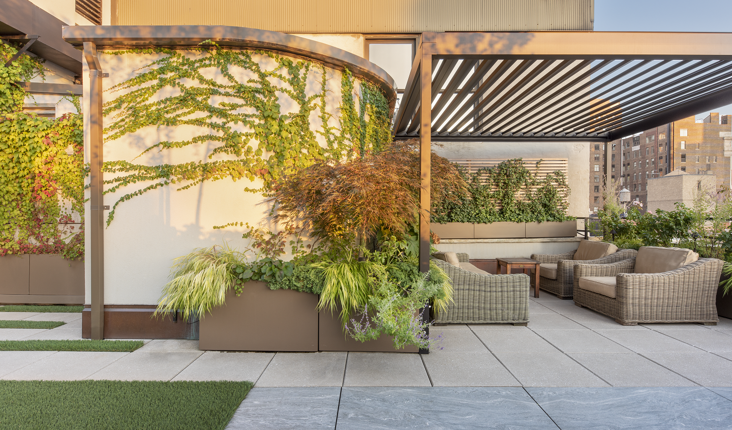 Chelsea Residential Penthouse Garden — Evan C. Lai Landscape Design, Inc.