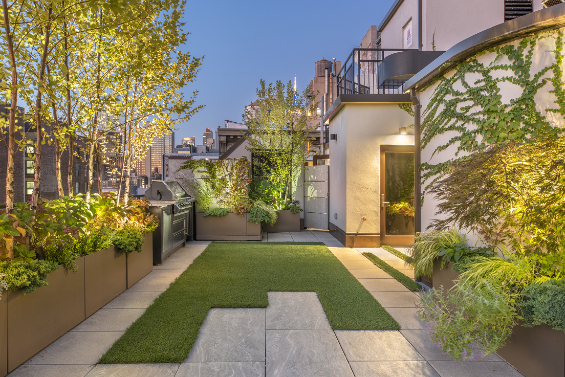View of Which Stones Add Texture to a Nature-Inspired Backyard?