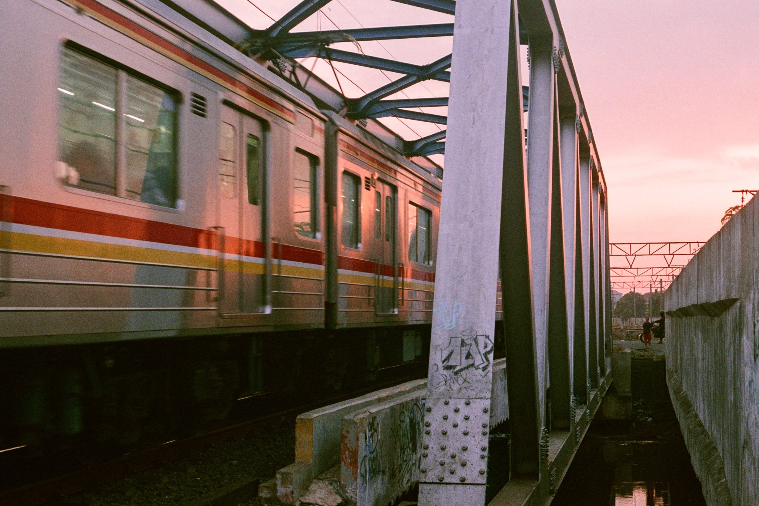 35mm film photography train