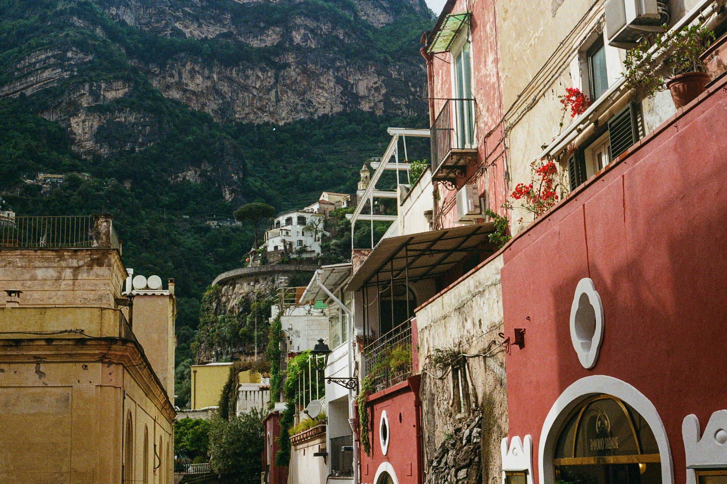 35mm film photography positano wedding