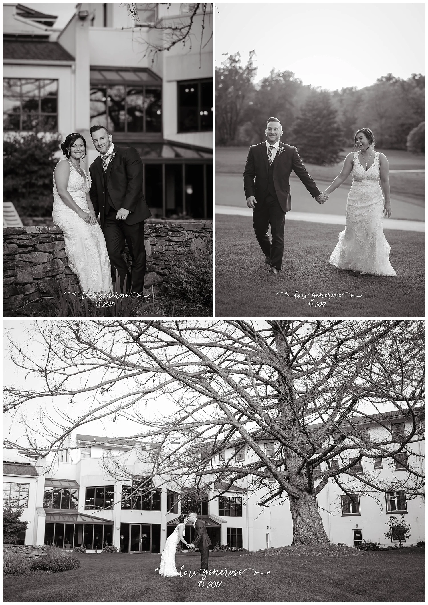 blackandwhitebrideandgroomposingbyshawneeinnaandskiresortfallwedding.jpg