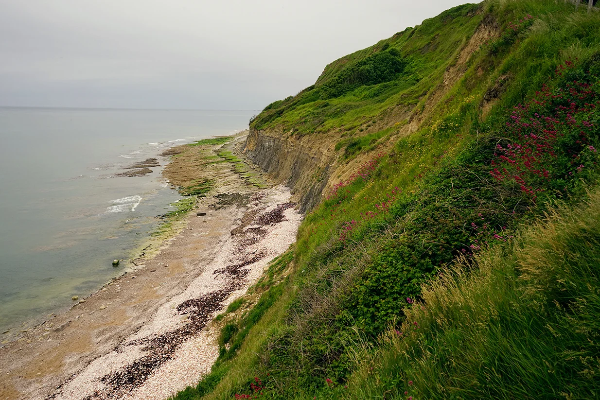 normandie coast, france