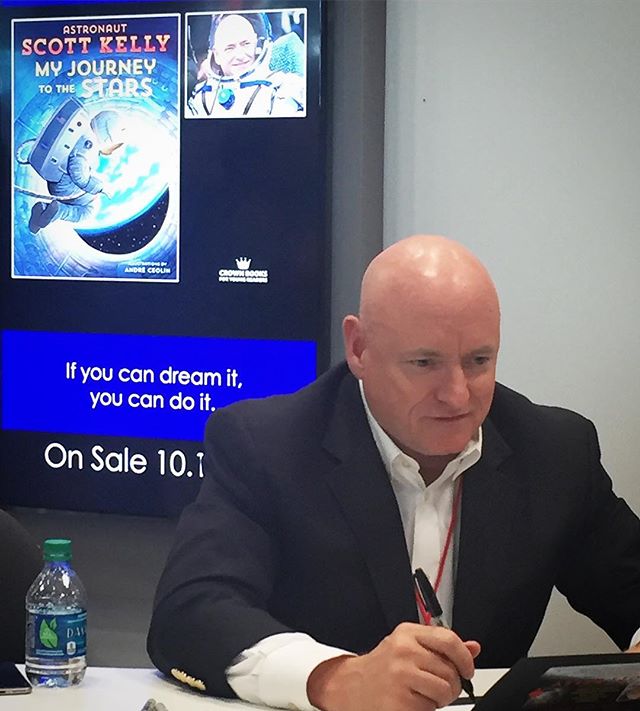 Astronaut @stationcdrkelly at a @bookexpo signing for his upcoming release.  Can't wait.