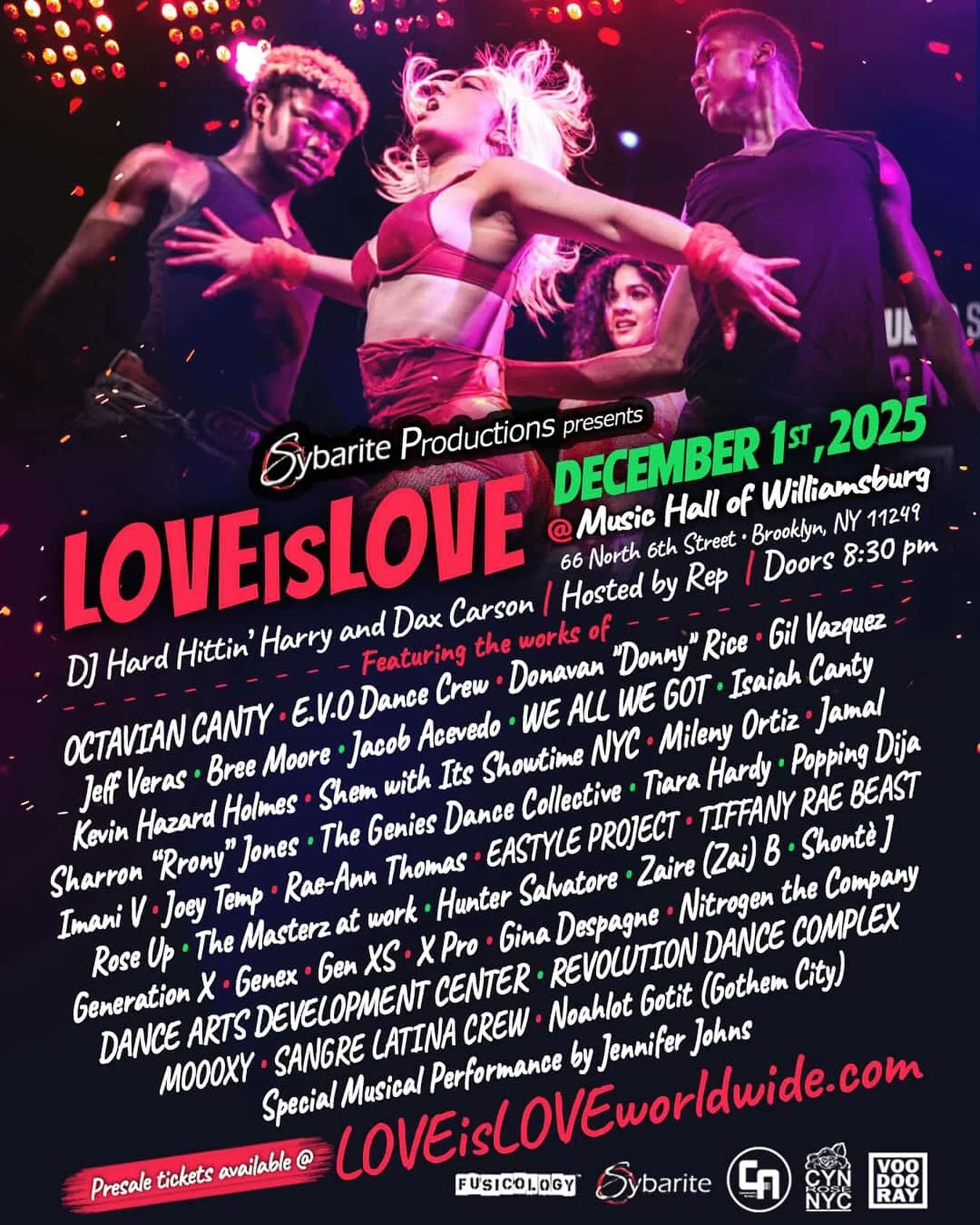 WIN 2 Tickets to @loveislove_worldwide NYCs Biggest choreographer showcase, featuring @thatguyshem_ with It&rsquo;s Showtime NYC and the top dance crews in our city. The event is Dec. 1 at Music Hall of Williamsburg in Brooklyn, NY. TO ENTER: Follow 