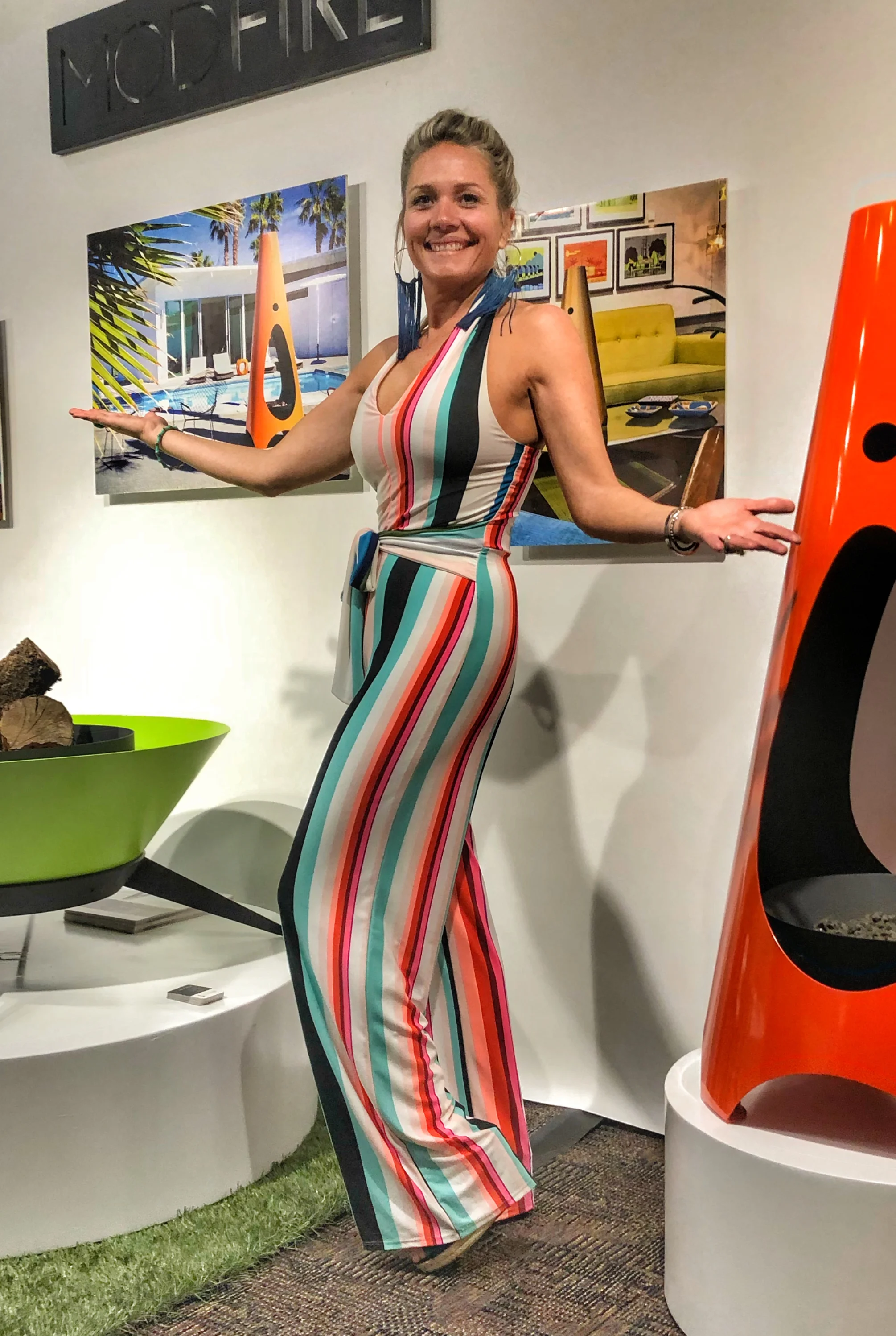 This girl is on point with that outfit. My lovely assistant/wife Marne makes it look easy!