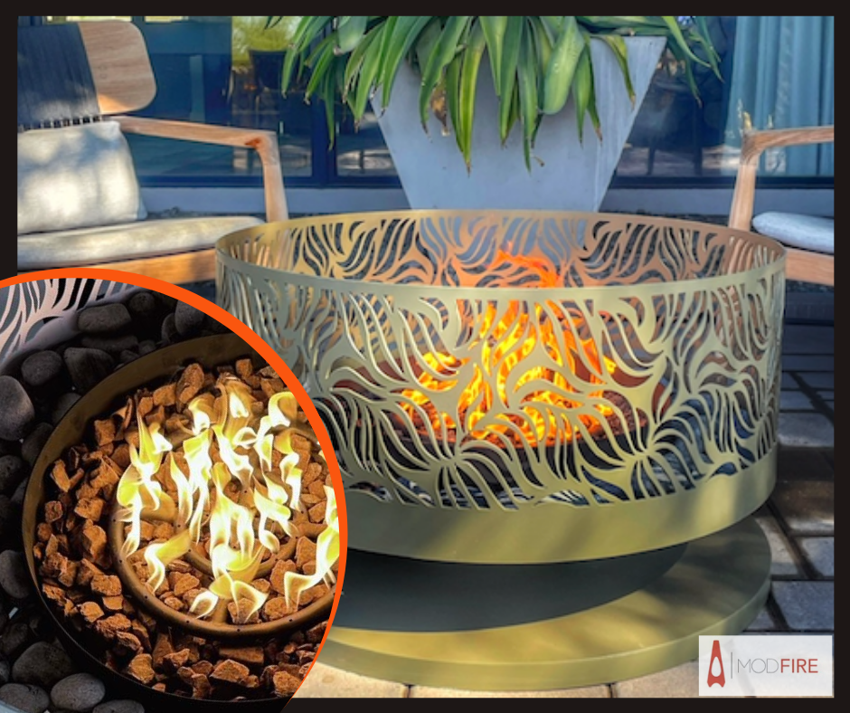 Modern Outdoor Fireplaces in Desert Mountain Everyday Living