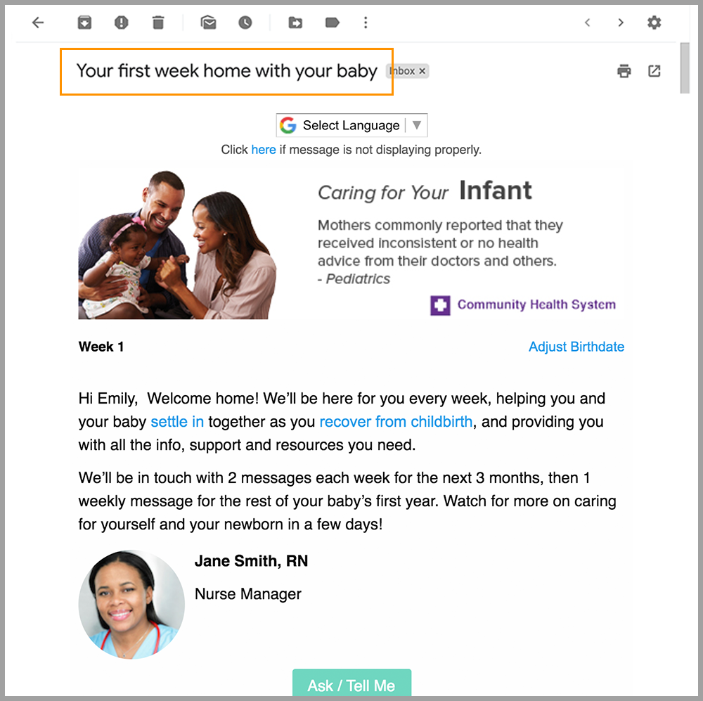 Limit the email subject to one line.
