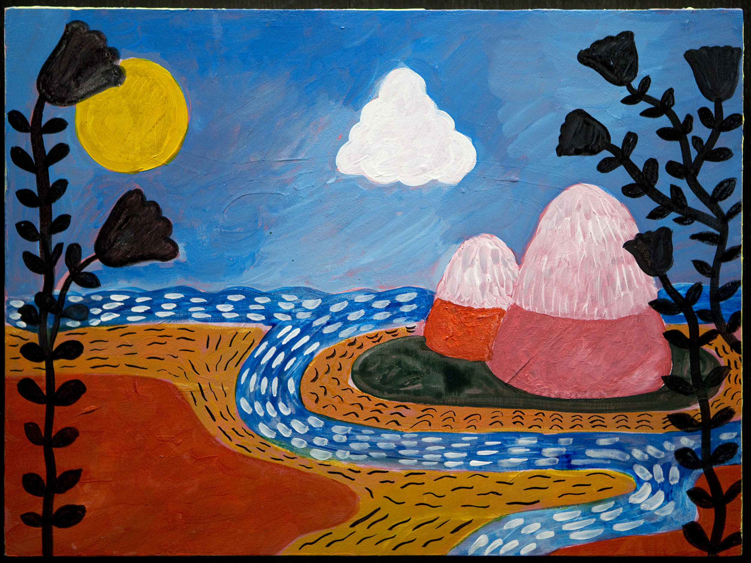 Delicious Landscape Acrylic on panel 9 x 12 inches