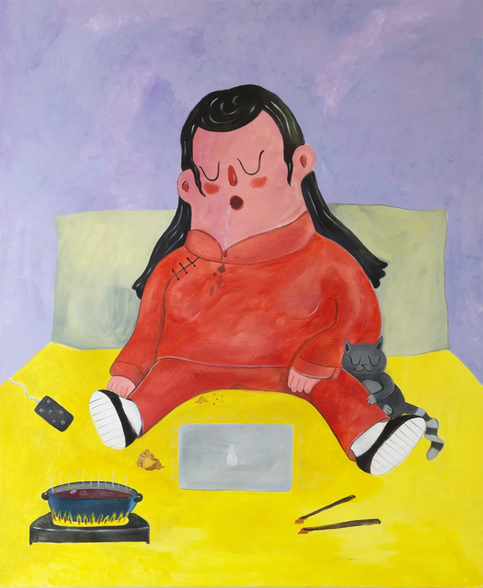 "Home Alone" acrylic on canvas, 60 x 40 inches