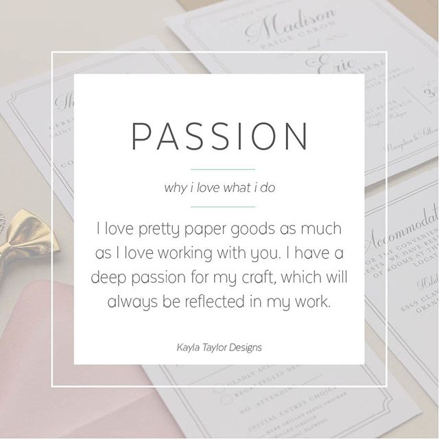 I believe passion drives everything we do. If we don&rsquo;t come from a place of passion, heart, soul... why are we even doing it? I choose to mix my passion of working with people with my passion for stationery and it&rsquo;s a beautiful thing. ⠀⠀⠀