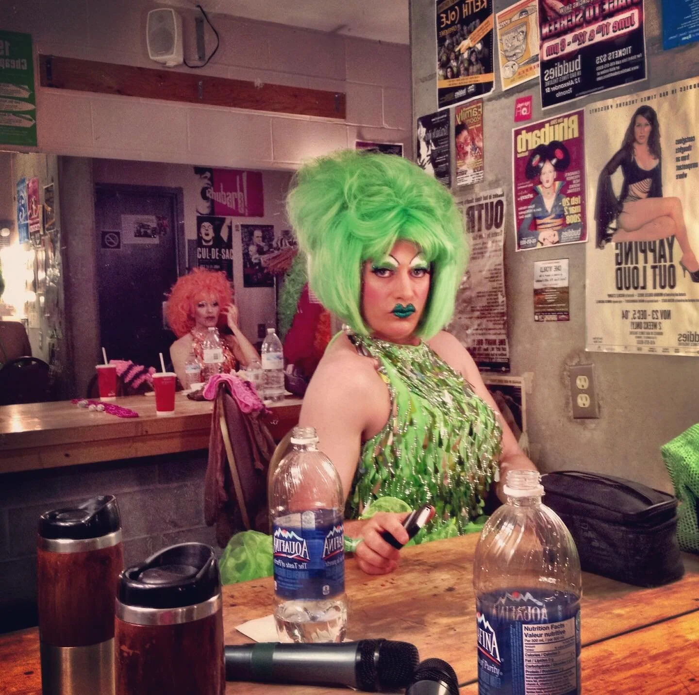 Prepping for Homo Night! (June, 2016) #bgirlz #torontodrag #dragcanada #buddiesinbadtimes #homonightincanada