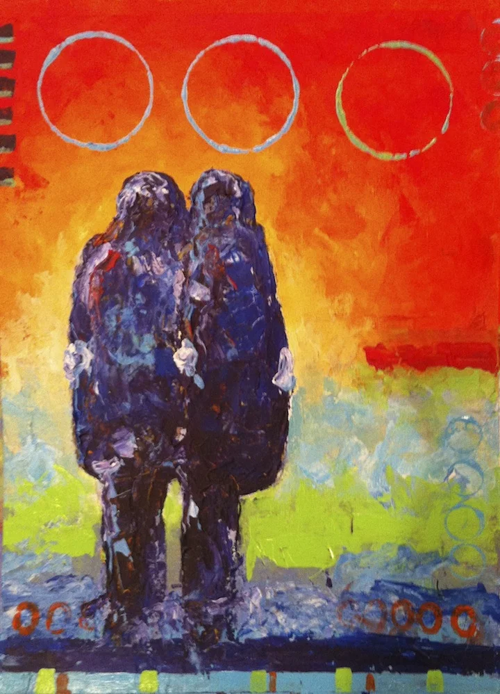 Acrylic on canvas 9" x 12" 