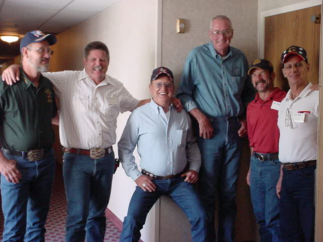 Danny Ward, third from right
