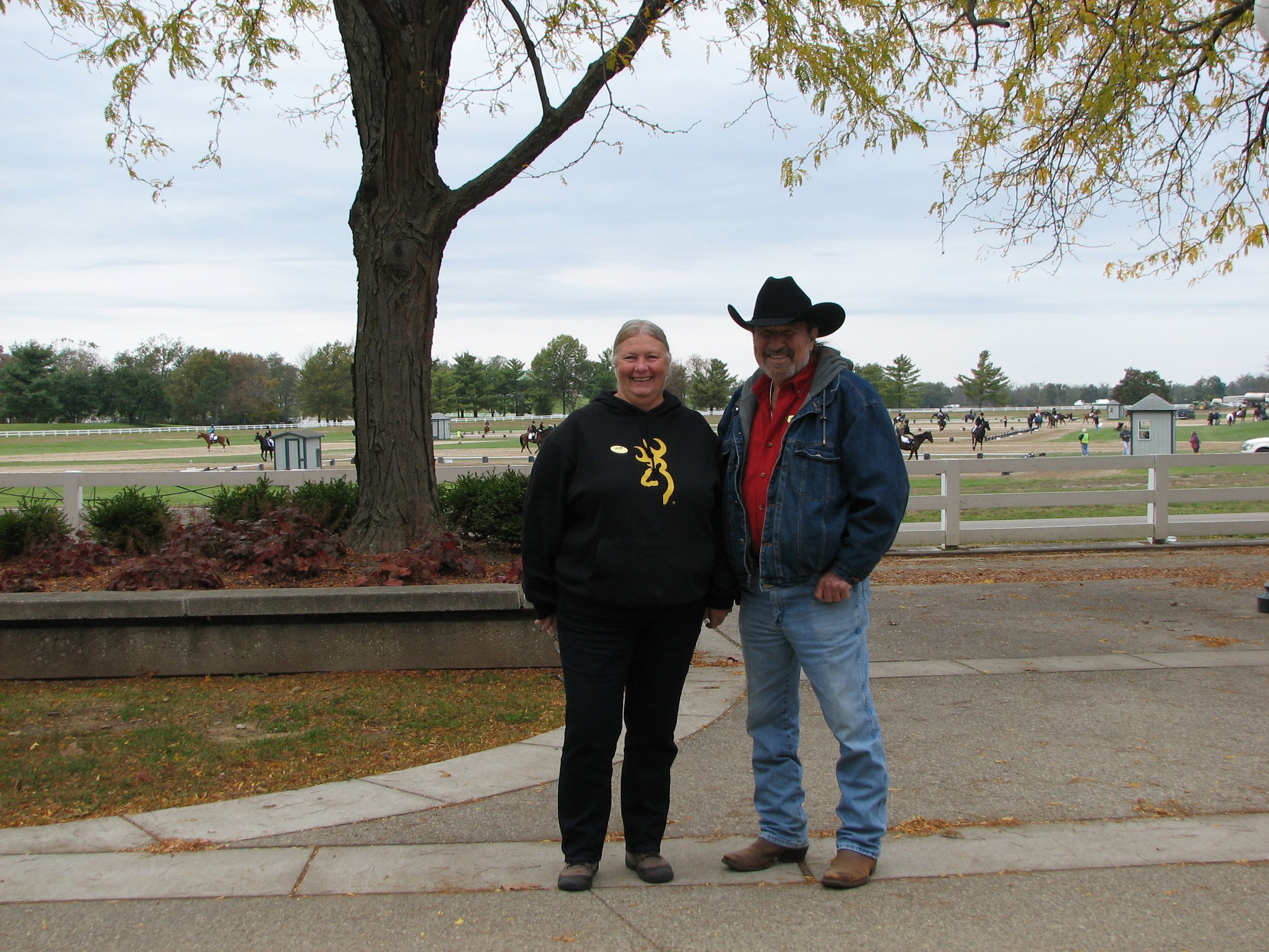 Billy and Kathy Fortner at the Kentucky Horse Park, location of the BWFA 2013 annual convention.JPG