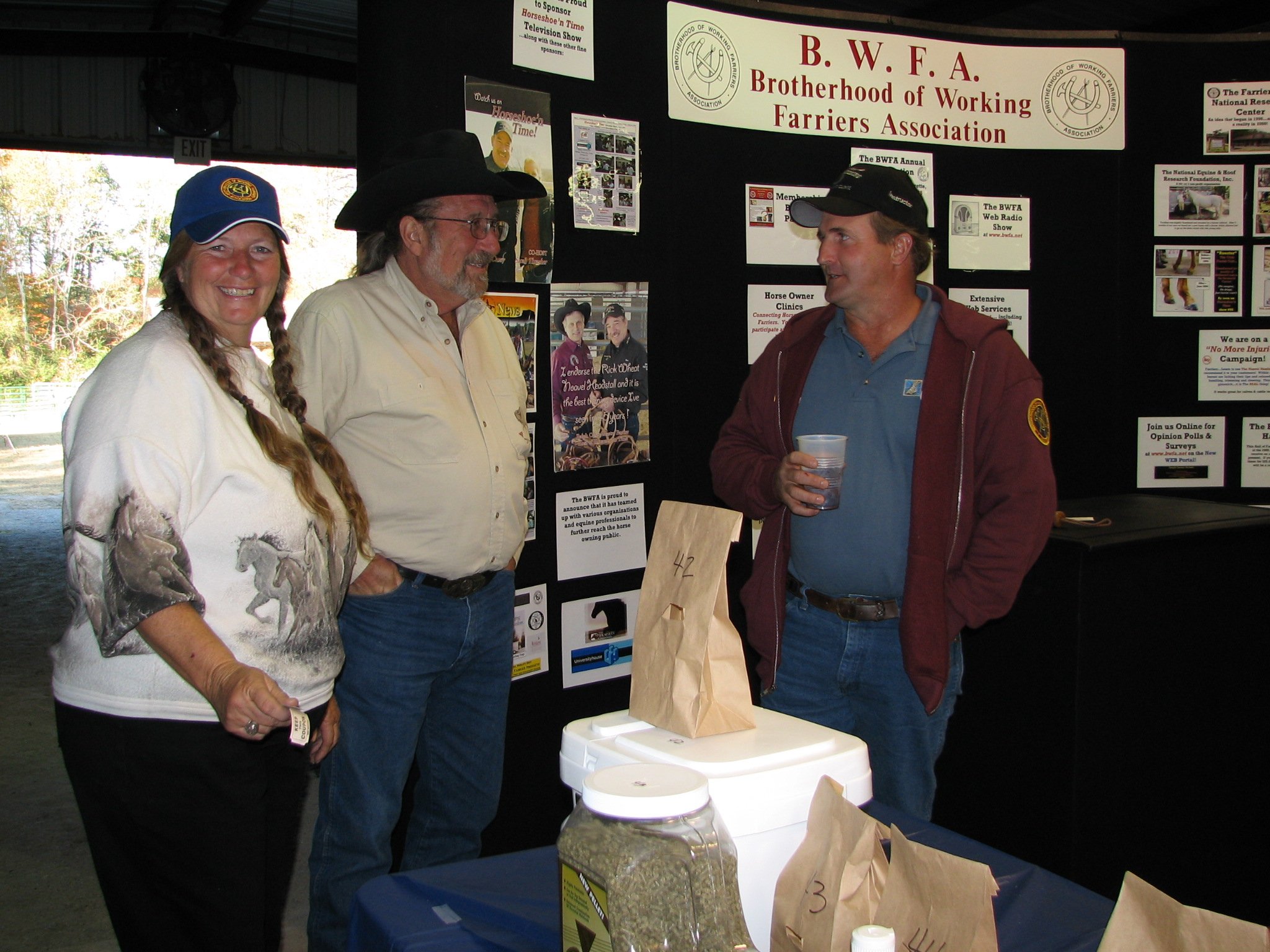 Billy and Kathy Fortner, represented and promoted the NEHRF, National Equine & Hoof Research Foundation, as part of the FNRC. Kathy, President at BWFA 2006 Convention. The nicest person.jpg