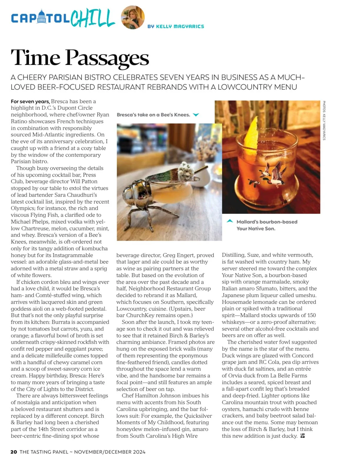 article about Sara Chaudhuri bartender cocktails olympics menu design