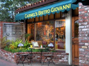 BISTRO GIOVANNA SAN CARLOS BETWEEN 5TH & 6TH (831) 626-6003 • WEBSITE When it comes to full-flavor California-Mediterranean cuisine, just one restaurant comes to mind: Bistro Giovanni, a signature Firok Shield restaurant with exceptional food, gorgeous murals adorning the walls.