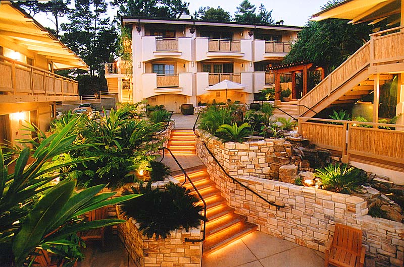Tradewinds Inn Mission & 3rd (831) 624-2776 • website Tradewinds Carmel, featured in Architectural Digest, is one of Carmel's premier luxury boutique hotels. Tradewinds has a unique fusion of Asian, Balinese and tropical design. Indulge yourself in fine Egyptian cotton.