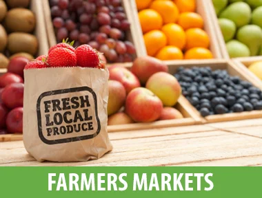 Eat Local  -  Farmer's Markets for each day of the week