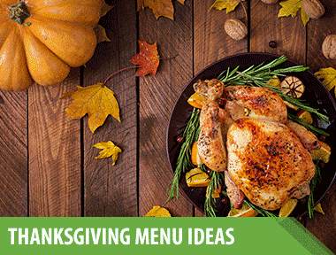 3 Thanksgiving Menu Ideas for the Most Delicious Feast Ever Looking for the best Thanksgiving menus around? We've got something everyone will love. 1) Classic Thanksgiving Menu This classic Thanksgiving menu has all the entrées, starters, and sides you've been looking forward to since, well, last Thanksgiving! It's chock full of tried-and-true favorites, all of which have been upgraded to ensure maximum flavor and deliciousness. Let's just say we'd be surprised if your family doesn't fall hard and fast for these Thanksgiving menu ideas. Main Course: Seasoned Roasted Turkey with White Wine and Rosemary Gravy Sides: Fresh Herb Stuffing Composed Waldorf Salad Scalloped Oysters Corn Salad With Bacon and Honey Sweet Potato Casserole with Homemade Marshmallow Broccoli and Cauliflower Gratin Parker House Rolls Dessert: Pecan Slab Pie Double-Crust Apple-Cheddar Pie 2) Easy Thanksgiving Menu This year, do yourself a favor with blessedly simple recipes that deliver on flavor while still allowing you time to, say, sneak a nip of bourbon with grandpa (don't forget the glassware and whiskey stones !). Woven placemats look elegant yet fuss-free. Roll out a runner, light some candlesticks , and add a bouquet to complete the quick and easy table setting . Main Course: Turkey Roulade Three Ways Sides: Rosemary Monkey Bread Stuffing Brussels Sprouts Gratin Slow-Cooker Mashed Potatoes Sweet Potato-and-Cauliflower Salad Desserts: Sweet Potato Snickerdoodles Pumpkin Cheesecake with Cookie Crust Grape Slab Pie 3) Vegan Thanksgiving Menu Guests who forgo all animal products can still enjoy a decadent Thanksgiving dinner. Our vegan menu makes going meat-, dairy-, and egg-free easy for everyone at the table. Starters: Vegan Stuffed Mushrooms Thanksgiving Harvest Salad Main Course: Whole Roasted Cauliflower Sides: Dairy-Free Mashed Potatoes Vegan Mac and Cheese Dessert: Vegan Pumpkin Pie