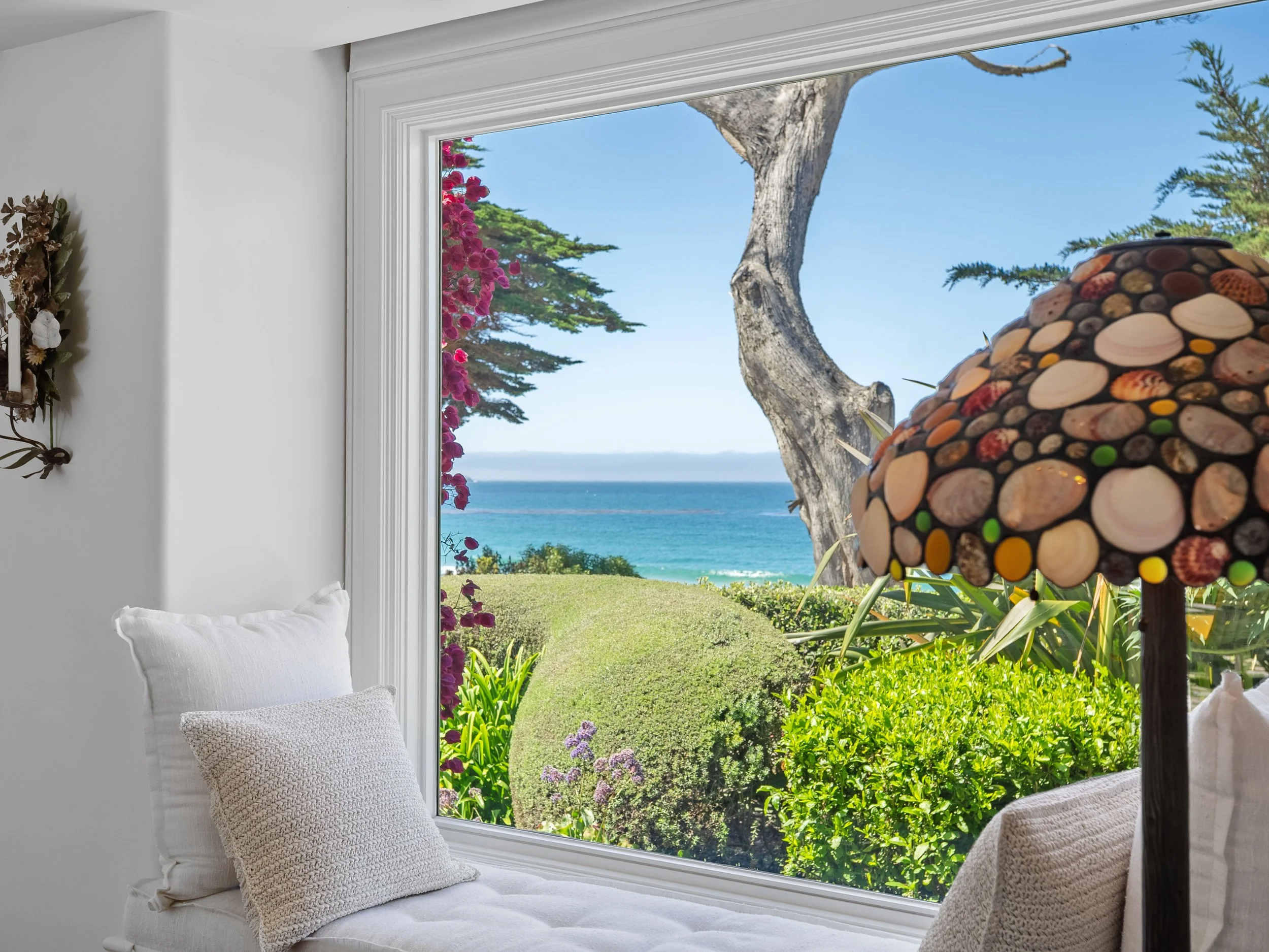 Above Carmel Beach from living room of Scenic 8 s.e. of 8th, Carmel, CA