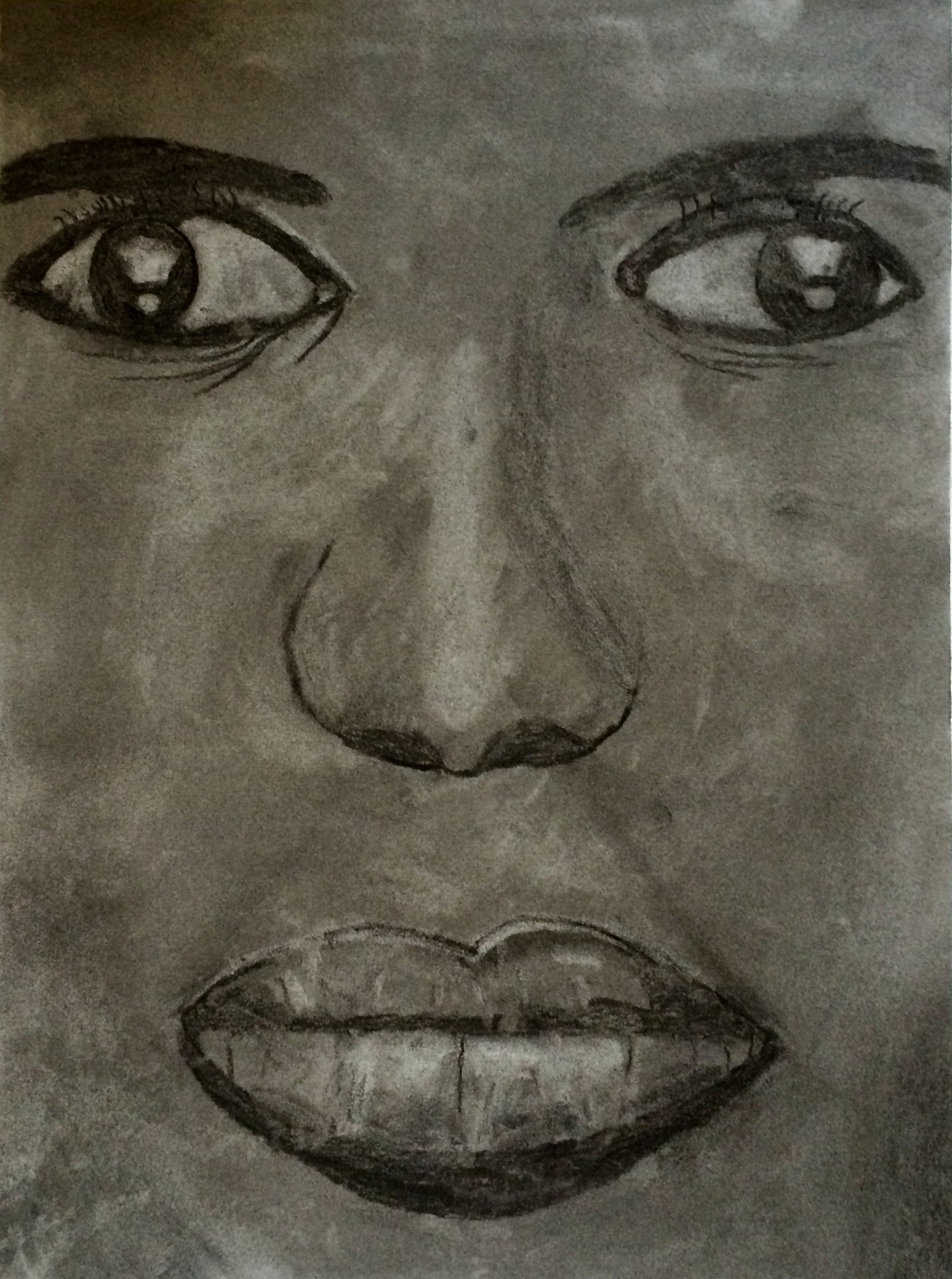 "Grace" Charcoal 24x18