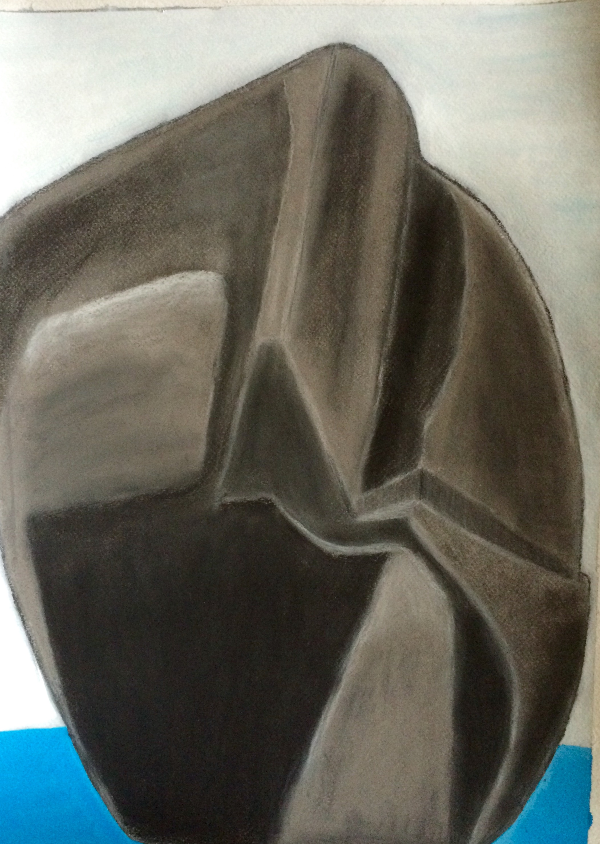 "Monolith" Charcoal & Acrylic 24x18