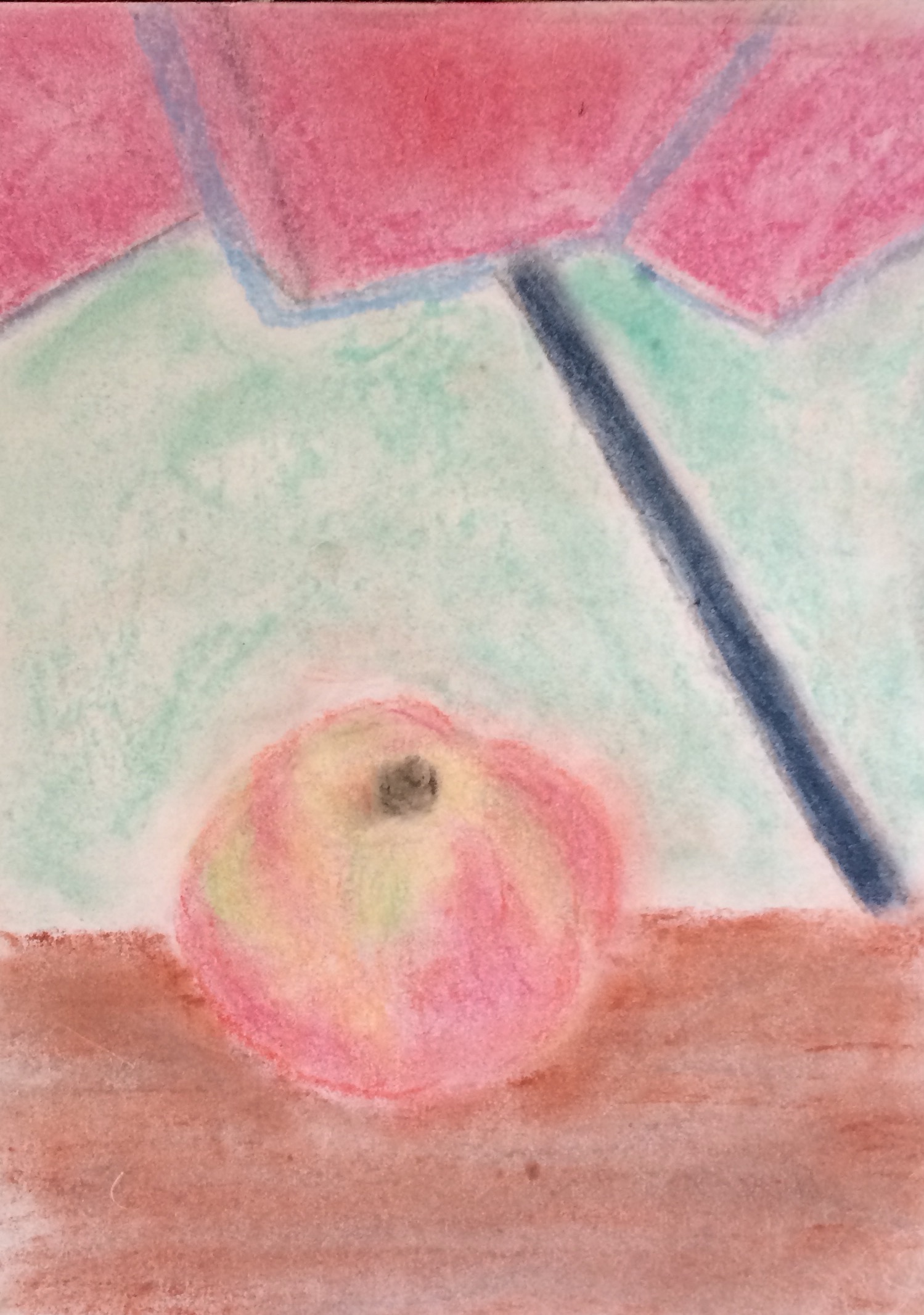 "Candy Apple" Pastel & Pencil 12x9