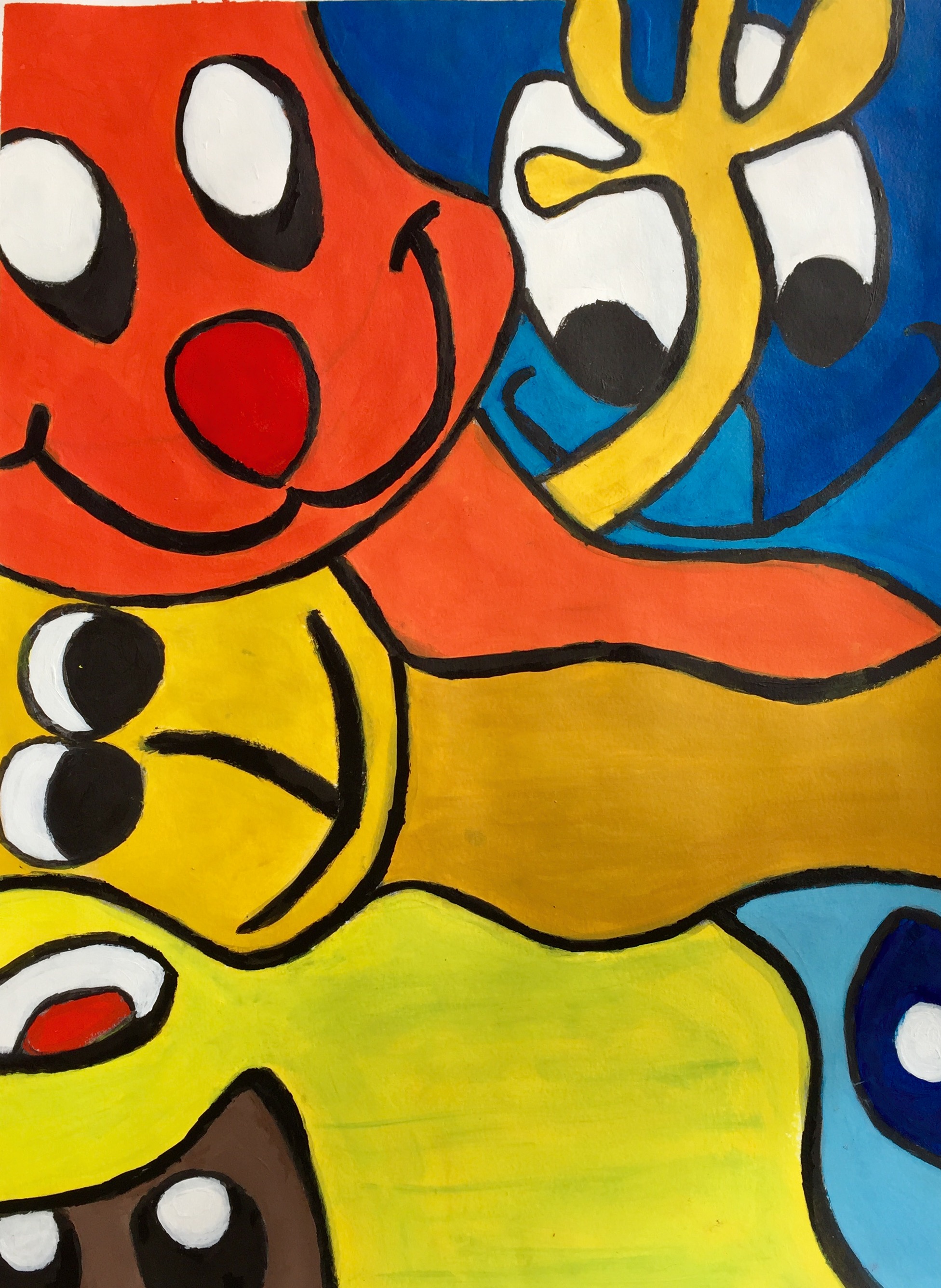 "Toy Box" Acrylic & Charcoal 24x18