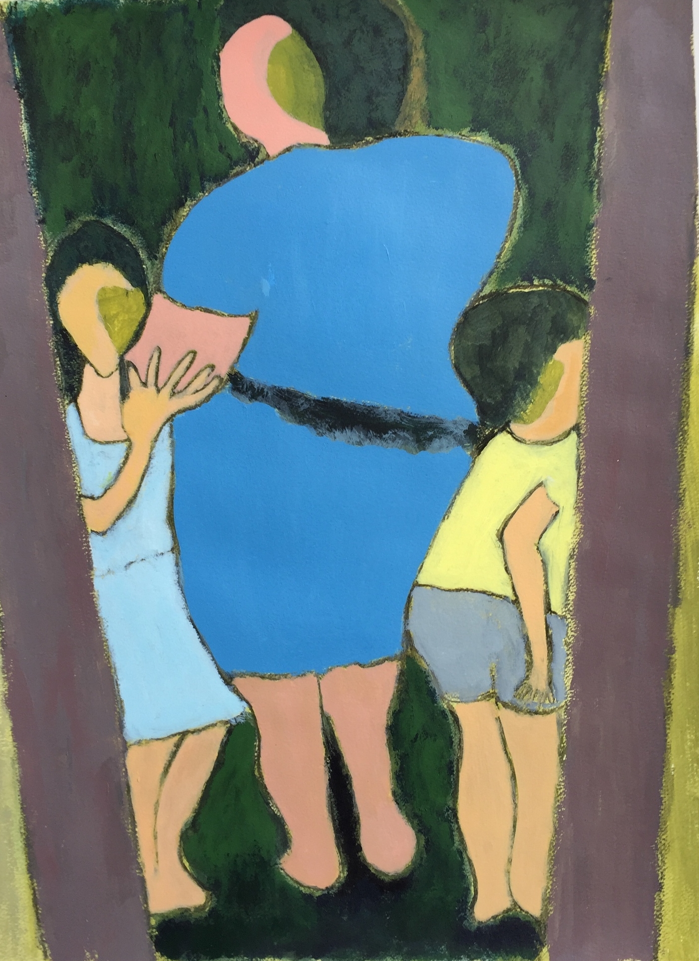 "Phone Booth" Acrylic 24x18