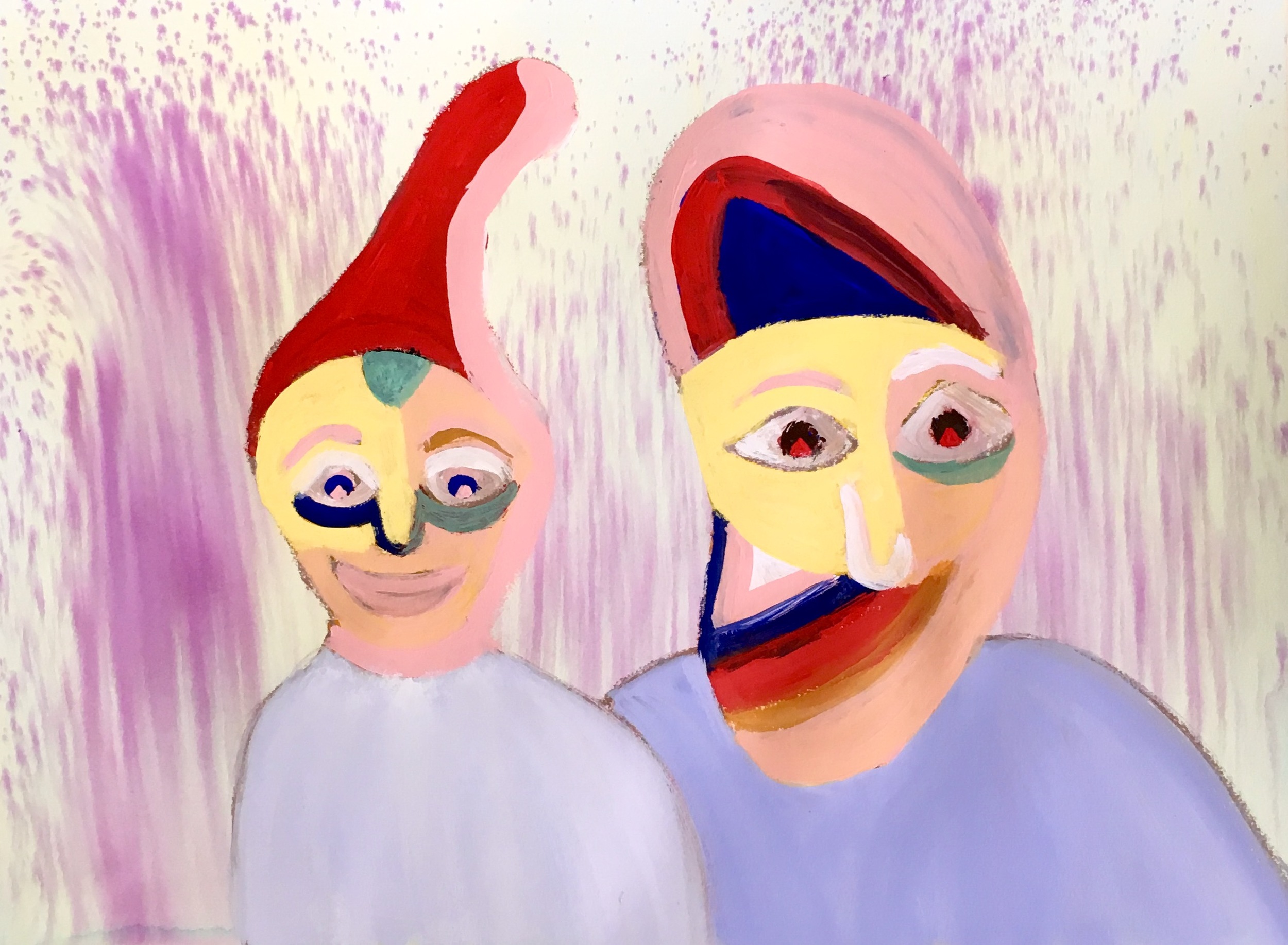 "Brutha From Another Mutha" Acrylic & Vegetable Dye 18x24