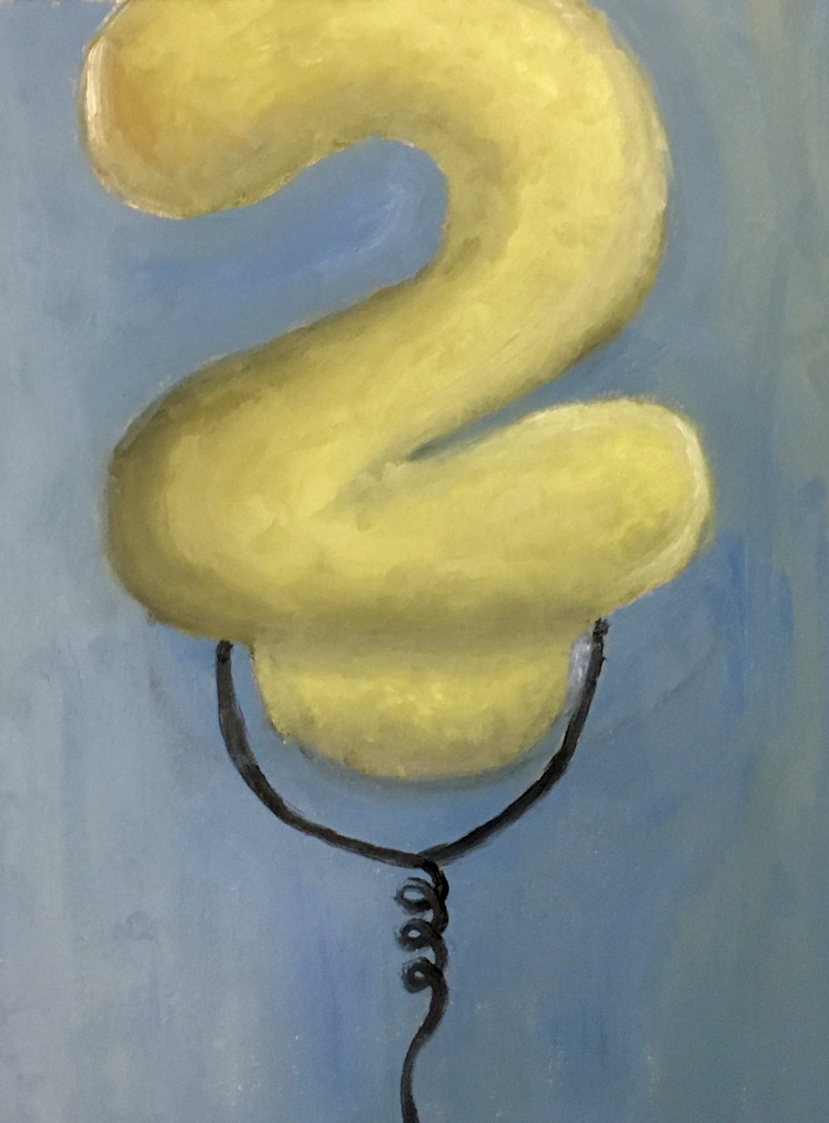 "Cloud Number Two" Oil on Mylar 12x9