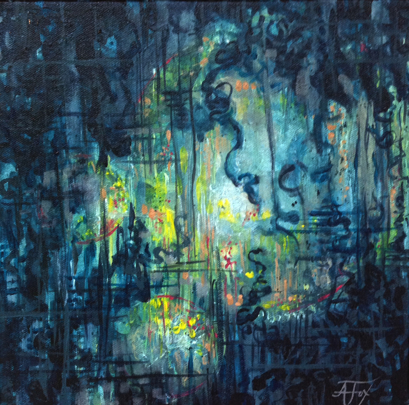 T he Loss , 2014. Acrylic on canvas, 10 x 10 inches. $399.