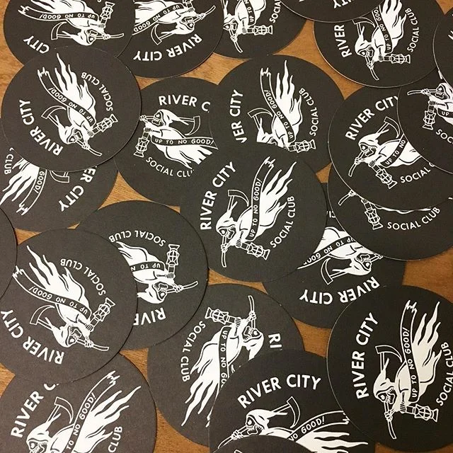 4 coasters ship with every order. Save those table tops! #rivercitysocialclubrva