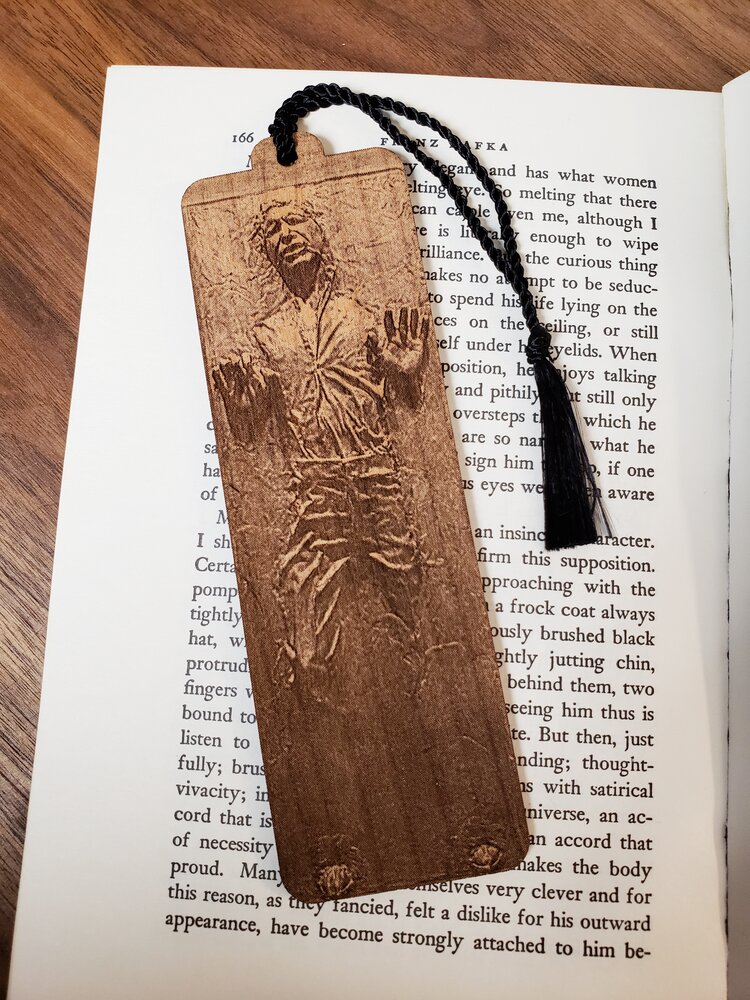 Star Wars Inspired Wooden Bookmark Darth Reader Engraved Funny Present Novelty Gift