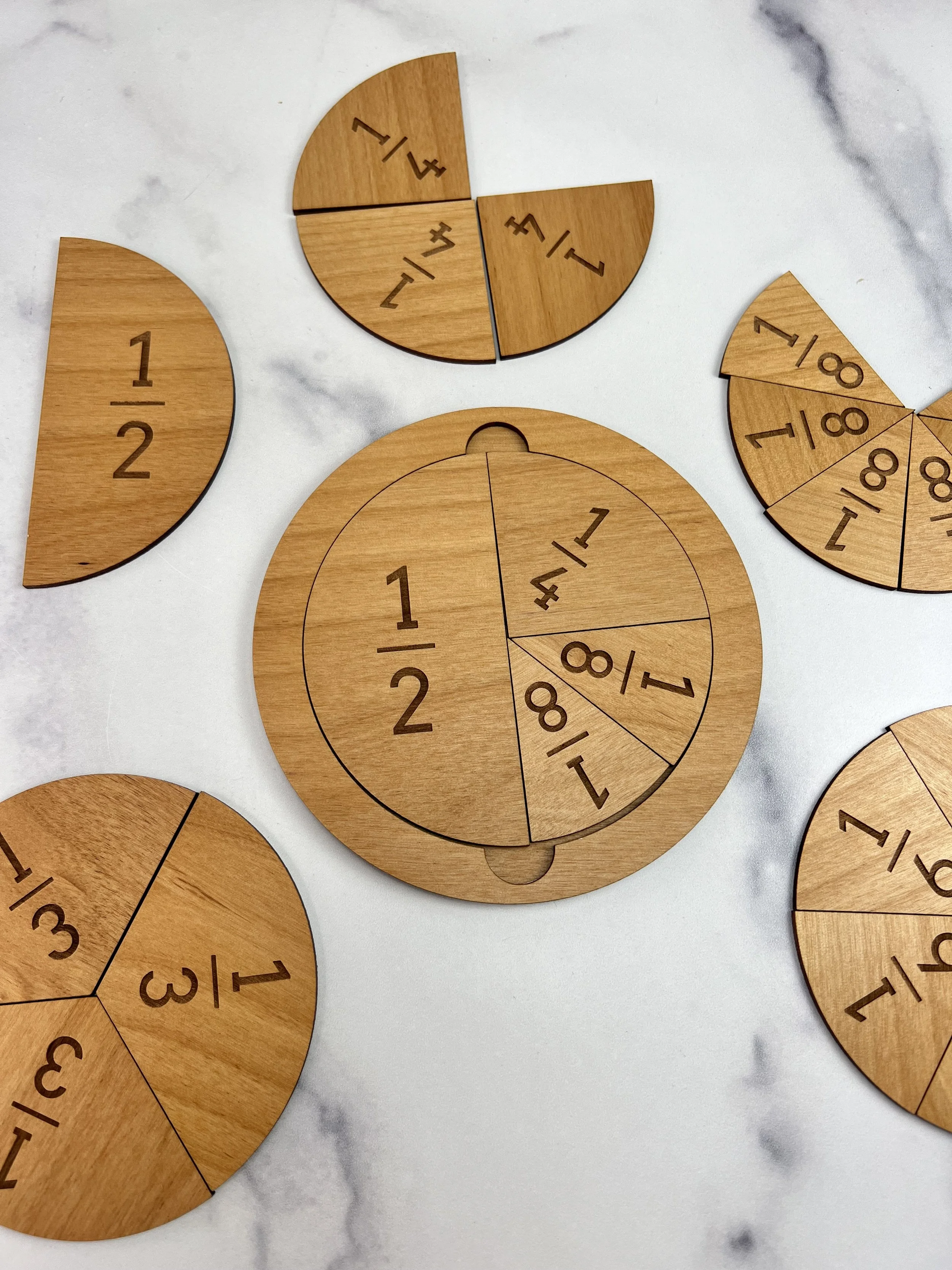 Fraction Tiles Circle — Juniper and Ivy Designs