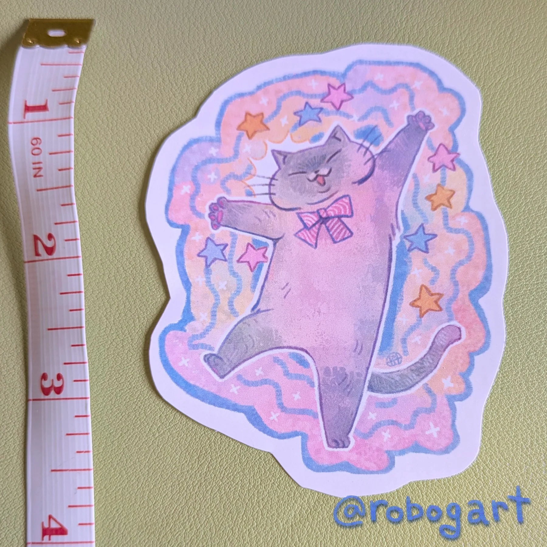 New Years Bogart Sticker
