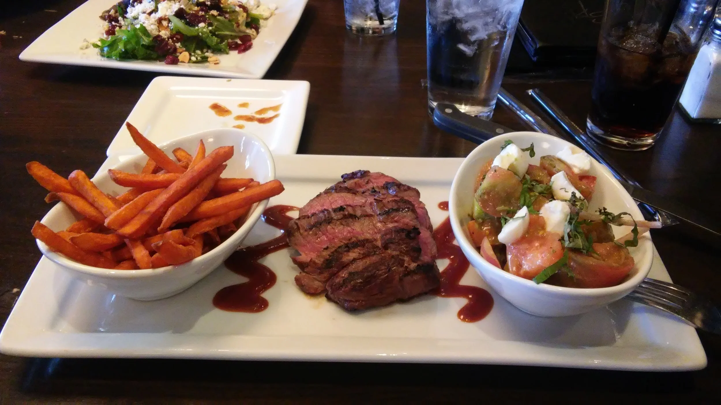 Believe it or not that's actually bison meat. But it tastes pretty much the same as beef. Actually I prefer beef because it's fattier.