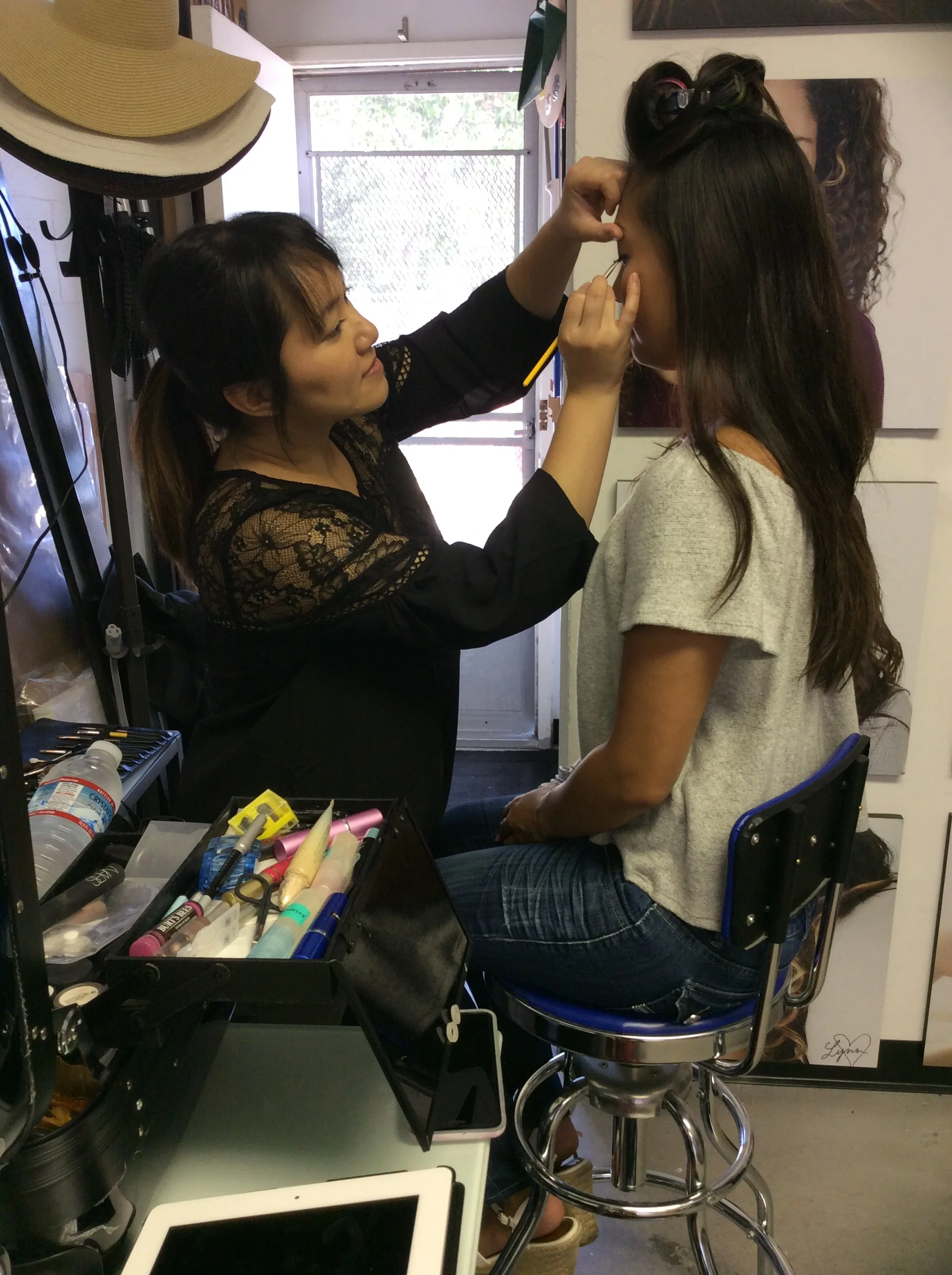 Preparing for a photoshoot takes awhile, but the results are definitely worth the time. 