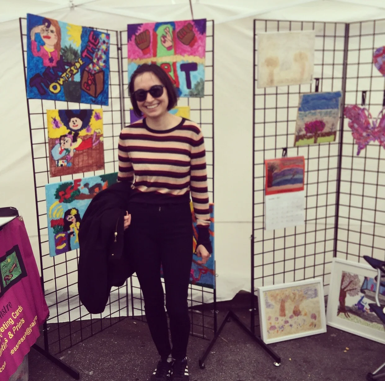 Bay Area artist Galine Tumasyan stopped by to check out our booth!