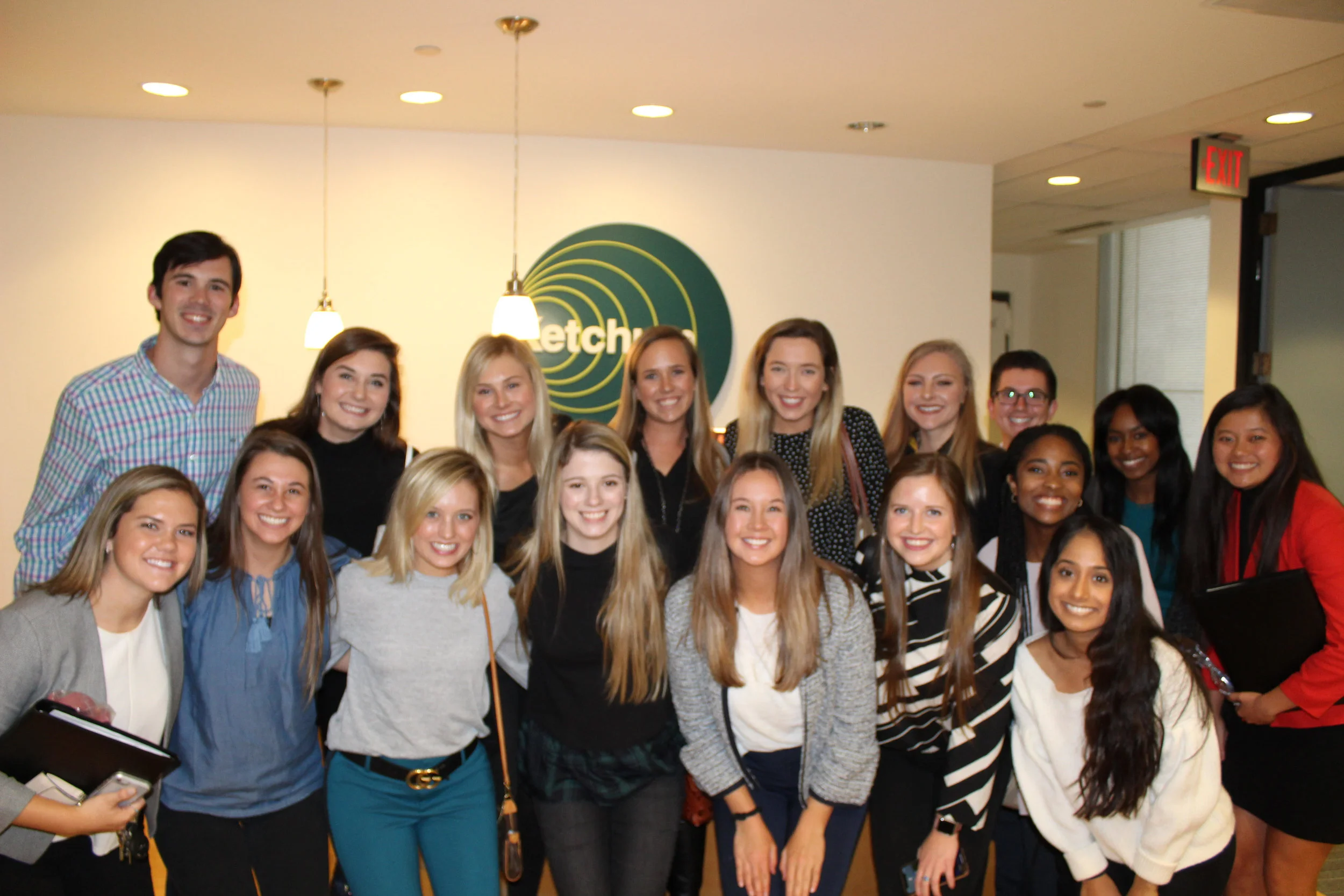 OU PRSSA Members pose at Ketchum.