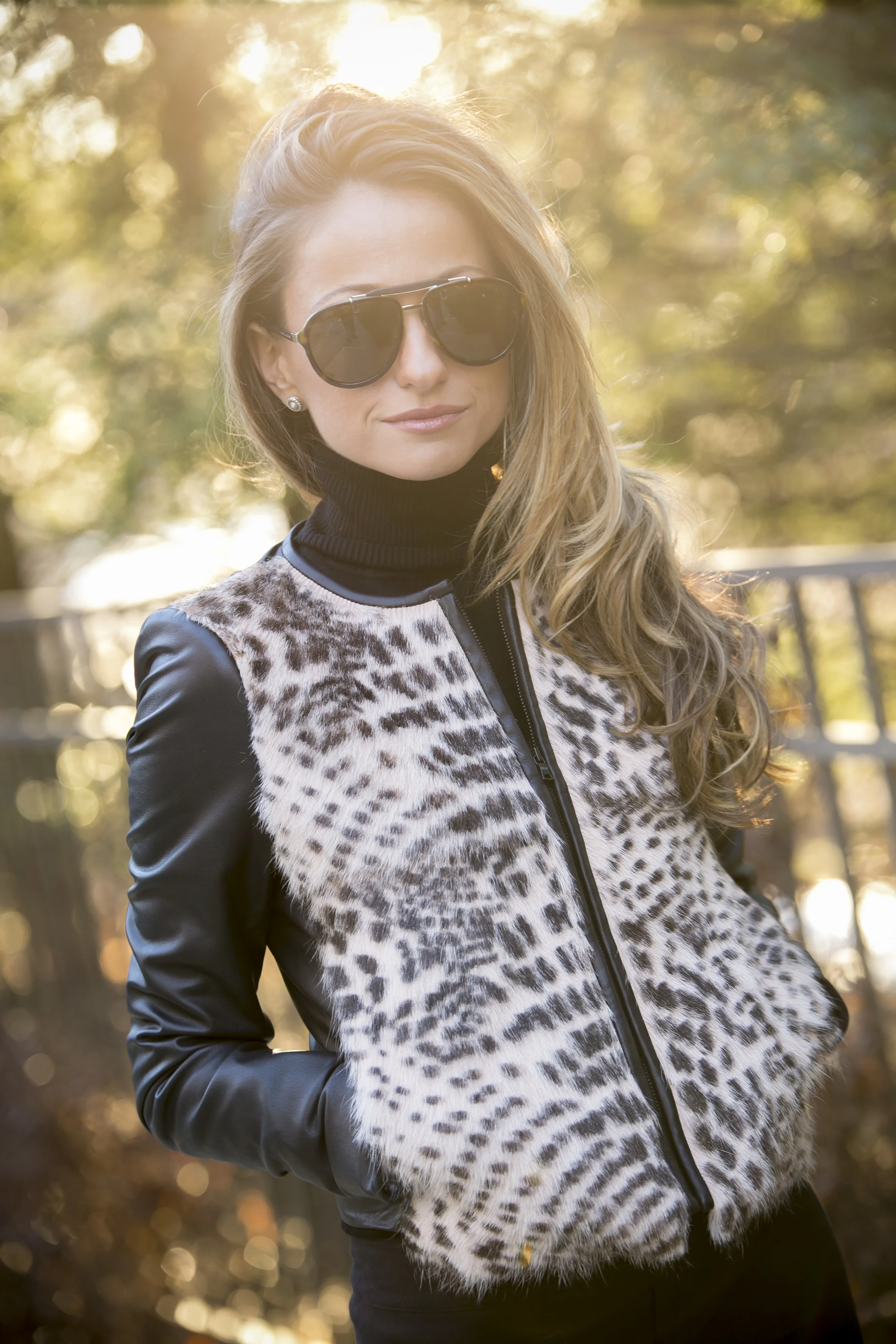 Flares:Sample Sale Find| Jacket:Alice and Olivia ( now on sale )| Booties:Stuart Weitzman( similar here ) Dino Petrocelli Photography