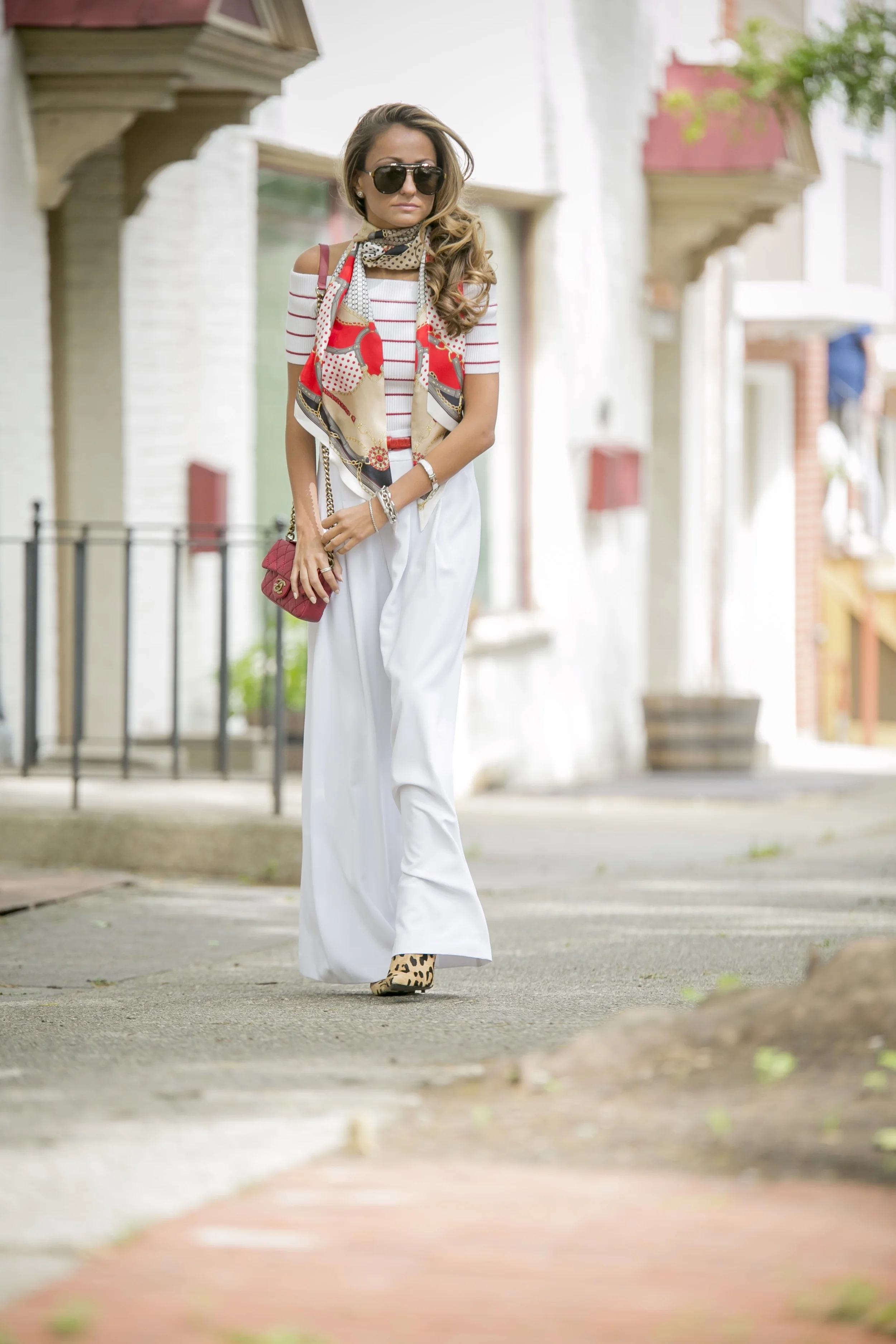 New York City streetstyle and blogger North of Manhattan in Alice and Olivia, Club Monaco, A Pinto and Chanel